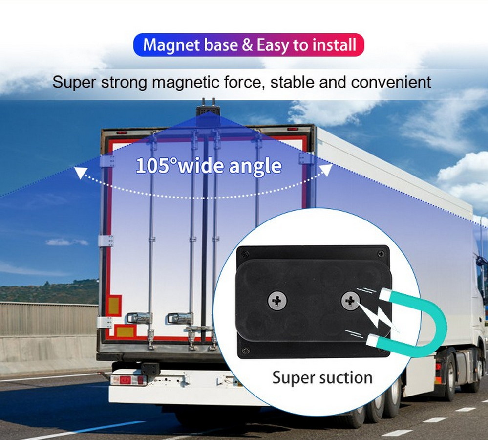 מצלמת wifi עם מגנט למשאית ואן