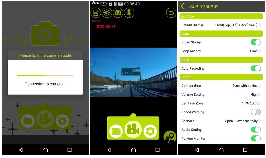 אפליקציה של DOD Android/iOS - dod car camera