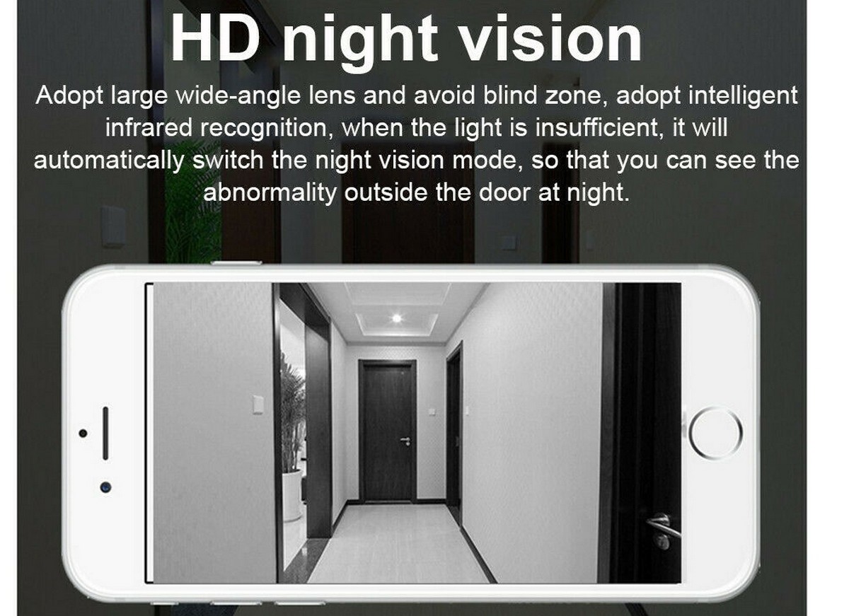 IR LED ראיית לילה 8 מ' - פעמון דלת לבית