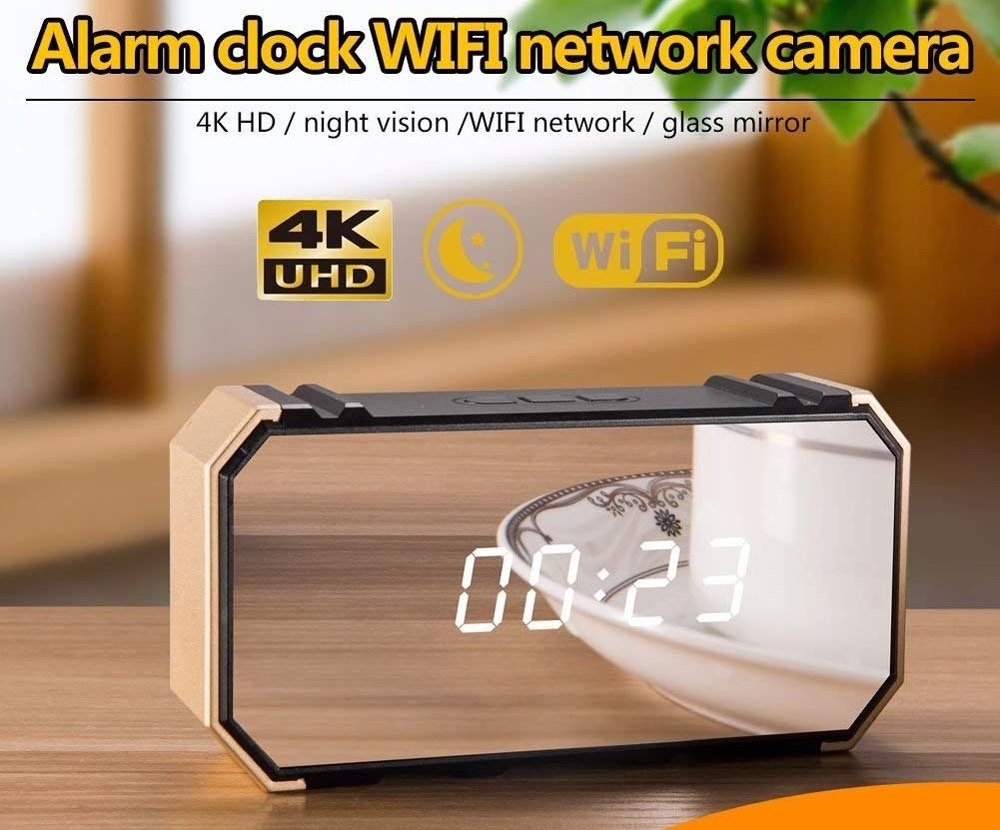 מצלמת wifi 4K בשעון מעורר