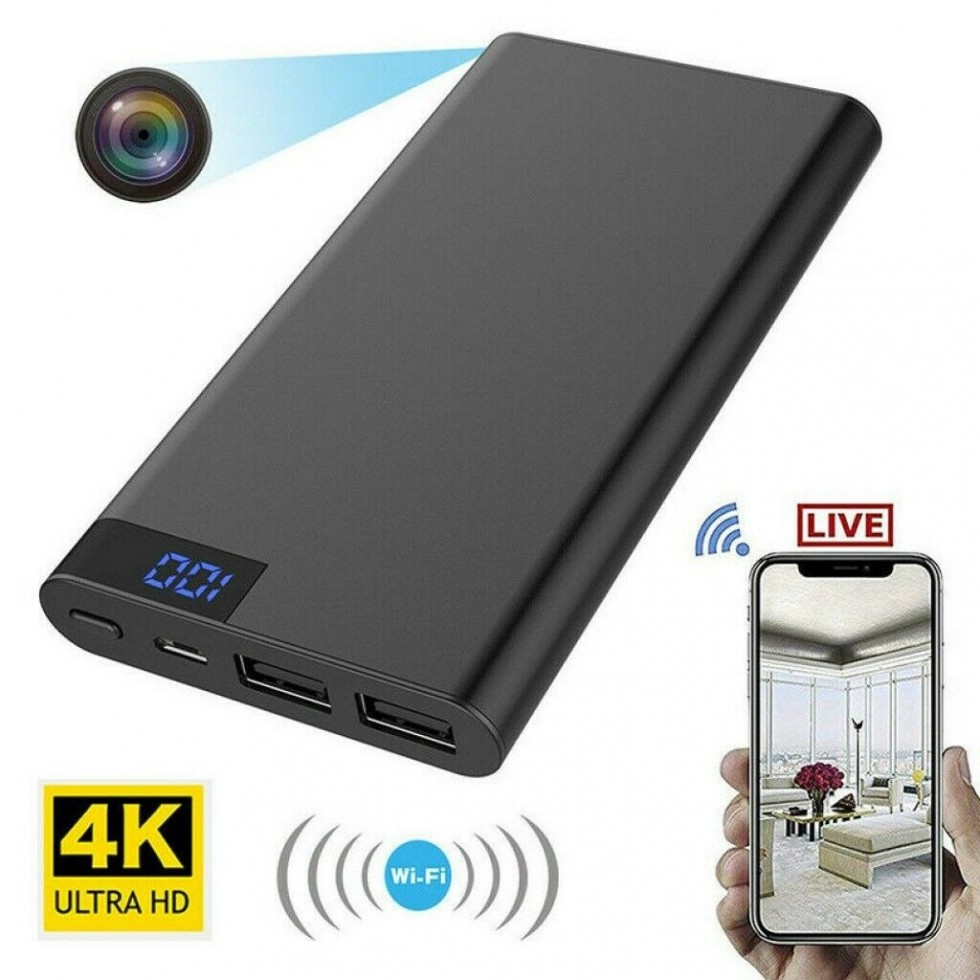 מצלמת 4k ב-power bank