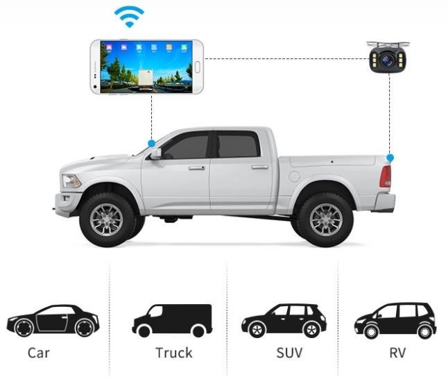 חניה אוניברסלית wifi מצלמת רכב דרך הטלפון הנייד