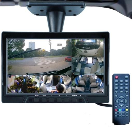 צג dvr לרכב עם תצוגה חיה של gps + מצלמות