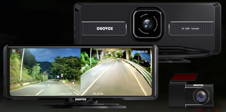 מצלמת וידיאו לרכב duovox v9